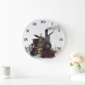 蒸気機関車 ラージ壁時計 (ホーム)