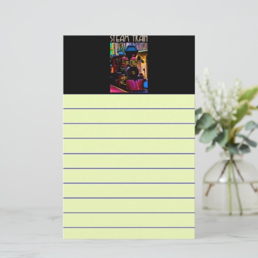 蒸気機関車 便箋 (スタンド正面)