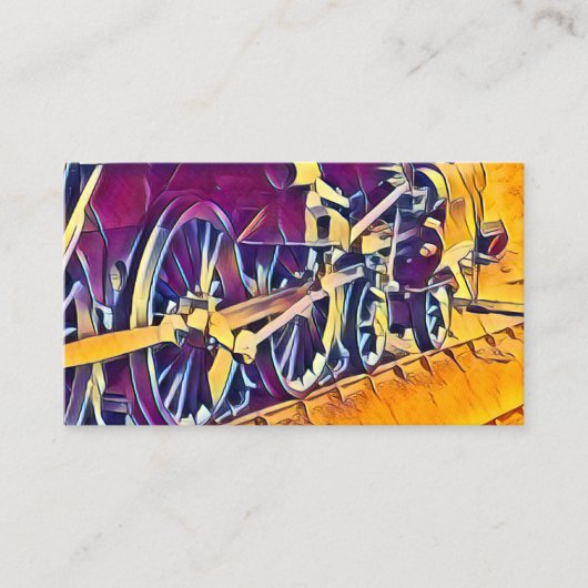 蒸気機関車 名刺 (正面)