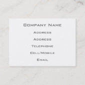 蒸気機関車 名刺 (裏面)