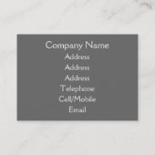 蒸気機関車 名刺 (裏面)