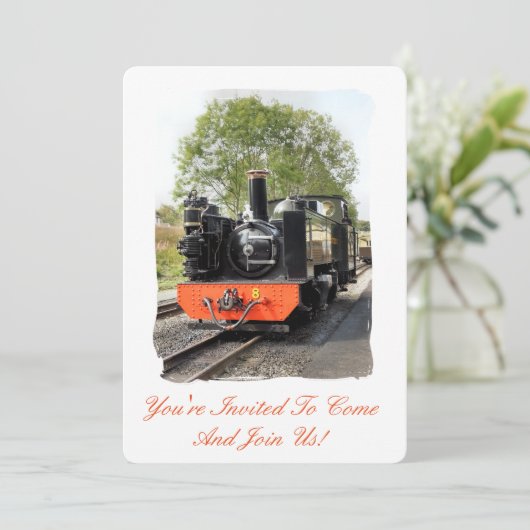 蒸気機関車 招待状 (スタンド正面)
