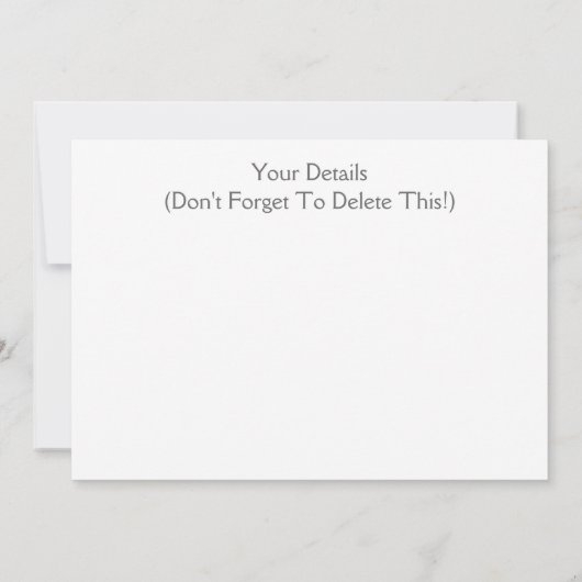 蒸気機関車 招待状 (裏面)