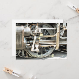 蒸気機関車 招待状