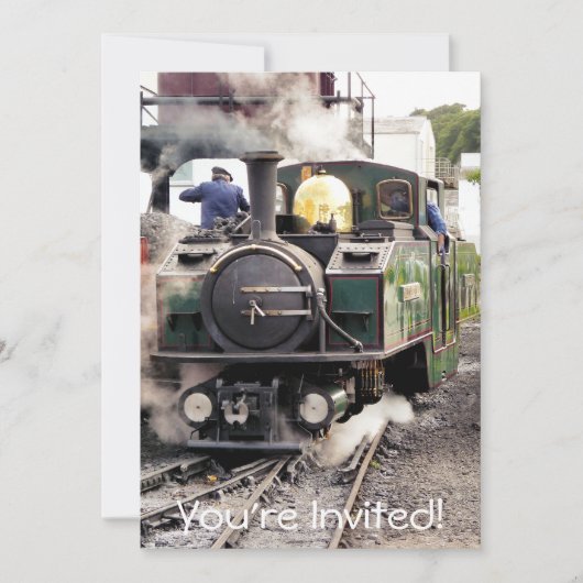 蒸気機関車 招待状 (正面)
