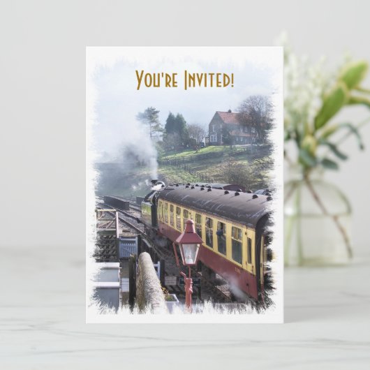 蒸気機関車 招待状 (スタンド正面)