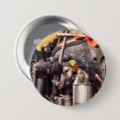 蒸気機関車 缶バッジ (正面&裏面)