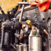 蒸気機関車 缶バッジ