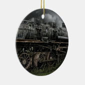 蒸気機関車 鉄道 トレイン セラミックオーナメント (右)