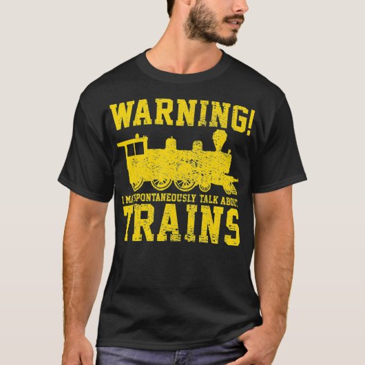 蒸気機関車 鉄道 Tシャツ (正面)