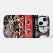 蒸気機関車 iPhone 15ケース (裏面横)