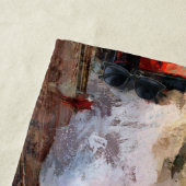 蒸気機関車N&W 611機関車 – 名前を追加 ビーチタオル (インサイチュ)