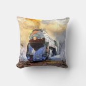 蒸気機関車N&W 611蒸気機関車 クッション (正面)