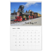 蒸気機関 カレンダー (3月 2026)