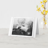 蒸気機関 カード (黄色い花)