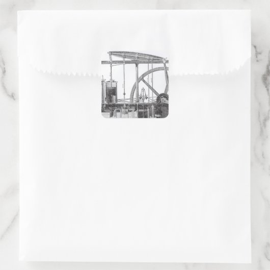 蒸気機関 スクエアシール (バッグ)