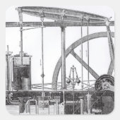 蒸気機関 スクエアシール (正面)