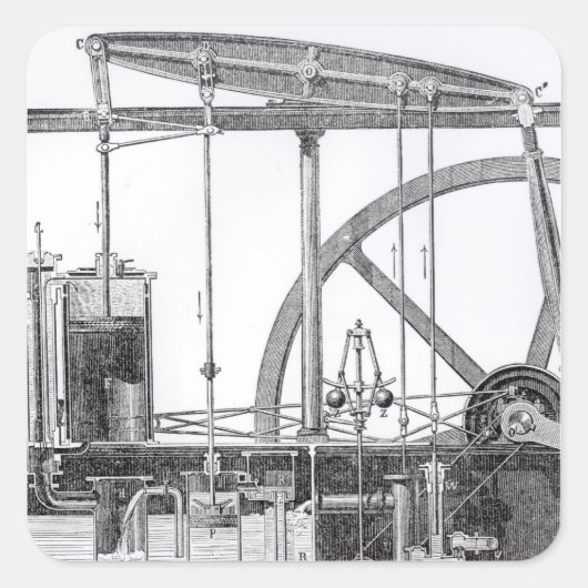 蒸気機関 スクエアシール (正面)