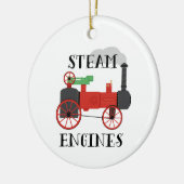 蒸気機関 セラミックオーナメント (左)