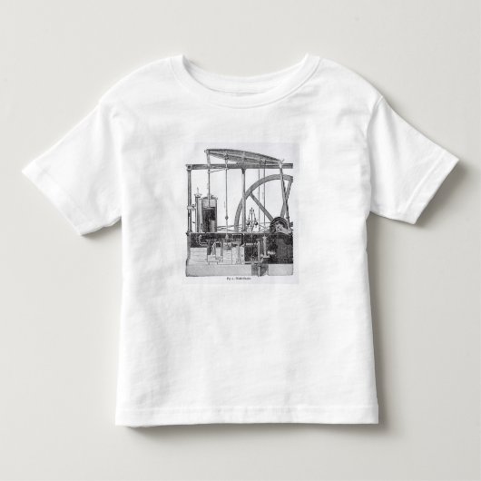 蒸気機関 トドラーTシャツ (正面)