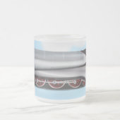 蒸気機関 フロストグラスマグカップ (中央)