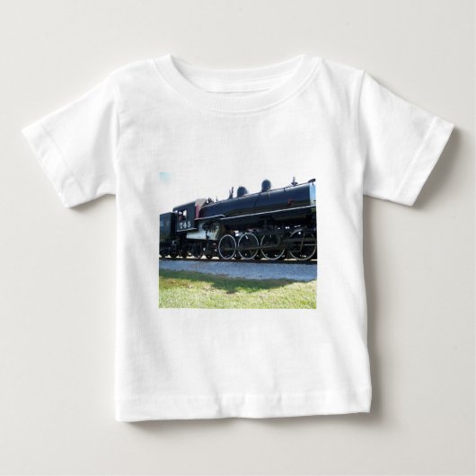 蒸気機関 ベビーTシャツ (正面)