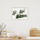 蒸気機関 ポスター (キッチン)