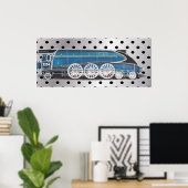 蒸気機関 ポスター (ホームオフィス)