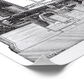 蒸気機関 ポスター (角)