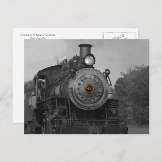 蒸気機関 ポストカード (正面/裏面)