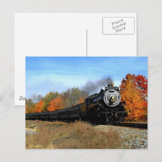 蒸気機関 ポストカード (正面/裏面)