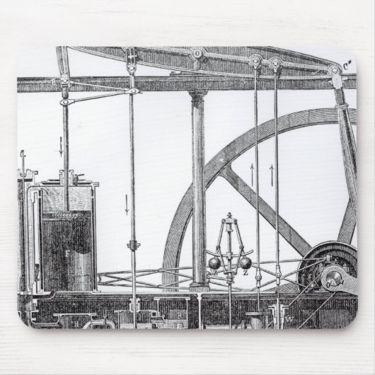 蒸気機関 マウスパッド (正面)