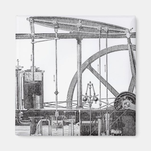 蒸気機関 マグネット (正面)