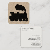 蒸気機関/ロコ徴候 スクエア名刺 (正面/裏面)