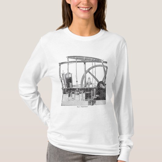 蒸気機関 Tシャツ (正面)