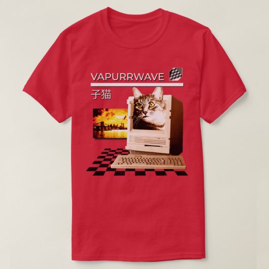 蒸気波 Tシャツ (デザイン正面)