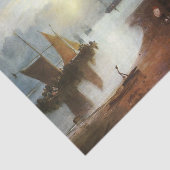 蒸気漁師を通して昇る太陽, J.M.W.ターナー 薄葉紙 (詳細)