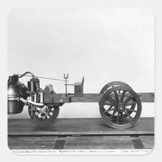 蒸気自動車が発明された スクエアシール (正面)