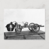 蒸気自動車が発明された ポストカード (正面)