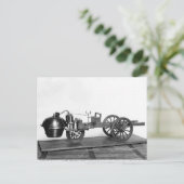 蒸気自動車が発明された ポストカード (スタンド正面)