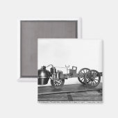 蒸気自動車が発明された マグネット (正面/裏面)