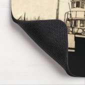 蒸気船の島民 マウスパッド (コーナー)