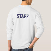 蒸気船のMinnehahaのスタッフ長袖T Tシャツ (裏面)
