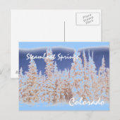 蒸気船春の木はがき ポストカード (正面/裏面)