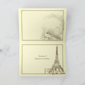 蒸気船飛行可能航空ツアーグリーティングカード カード (内部)