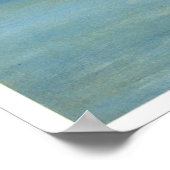 蒸気船、海景または海の景色の穏やかな天気 ポスター (角)