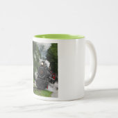 蒸気鉄道駅エンジンレールストア ツートーンマグカップ (正面右)