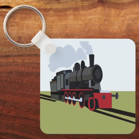 蒸気鉄道 キーホルダー (正面)