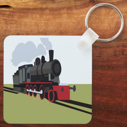 蒸気鉄道 キーホルダー (裏面)