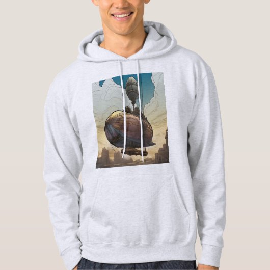 蒸気飛行船のスウェットシャツ パーカ (正面)